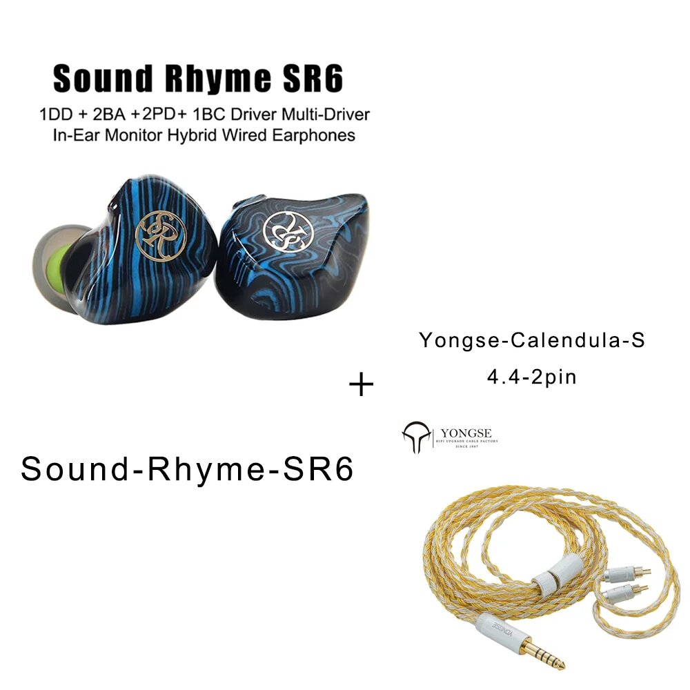 Angelears Sound Rhyme SR6 многодрайверные наушники SR6-Calendula-S