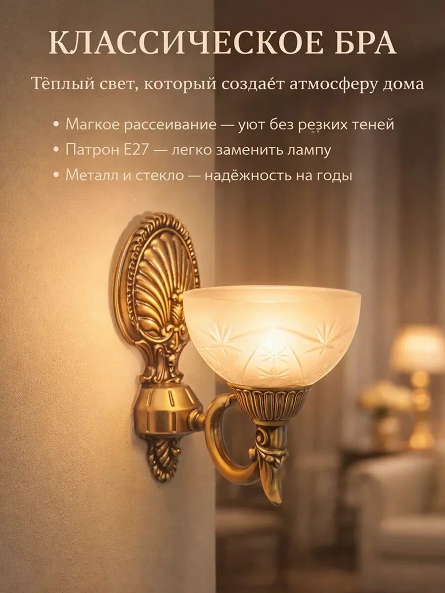 Настенный светильник Бра классика