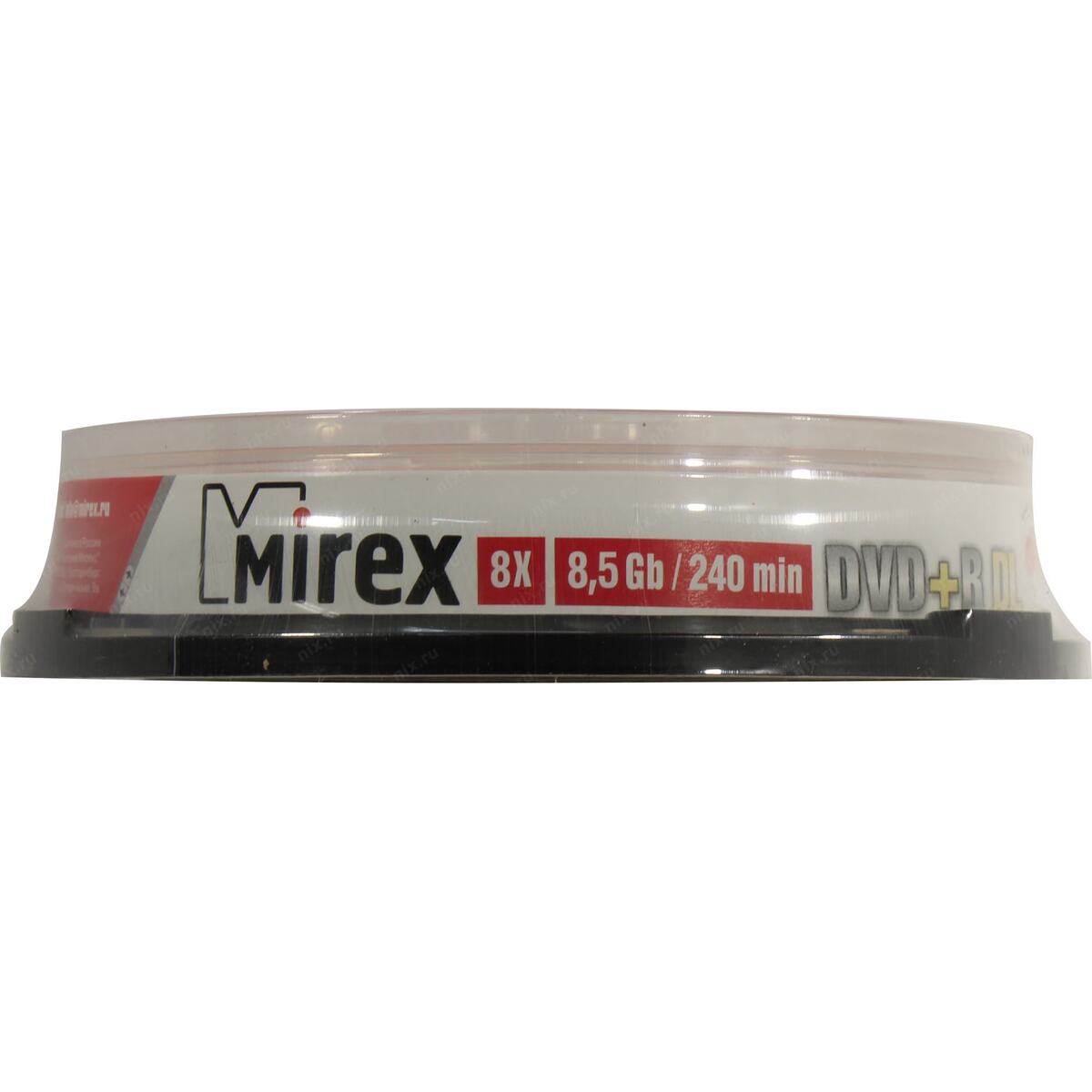 DVD+R Disc Mirex 8.5Gb 8x уп. 10 шт Double Layer, на шпинделе 204213 — фото 1