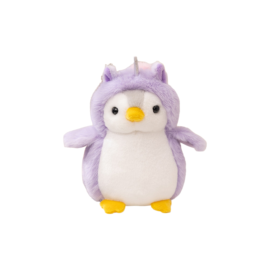 Плюшевая кукла унисекс PUDOWRABBIT Penguin, 20CM EU, Purple Unicorn Penguin