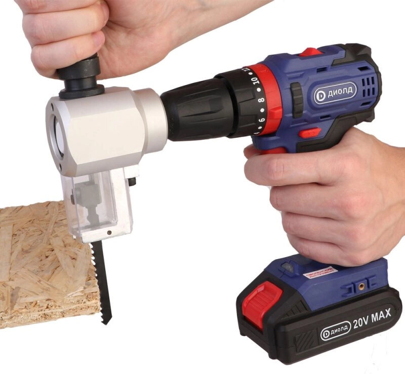 Насадка для шуруповертов и дрелей Диолд черный-серебристый, для кулачкового патрона или хвостовика (90022122)