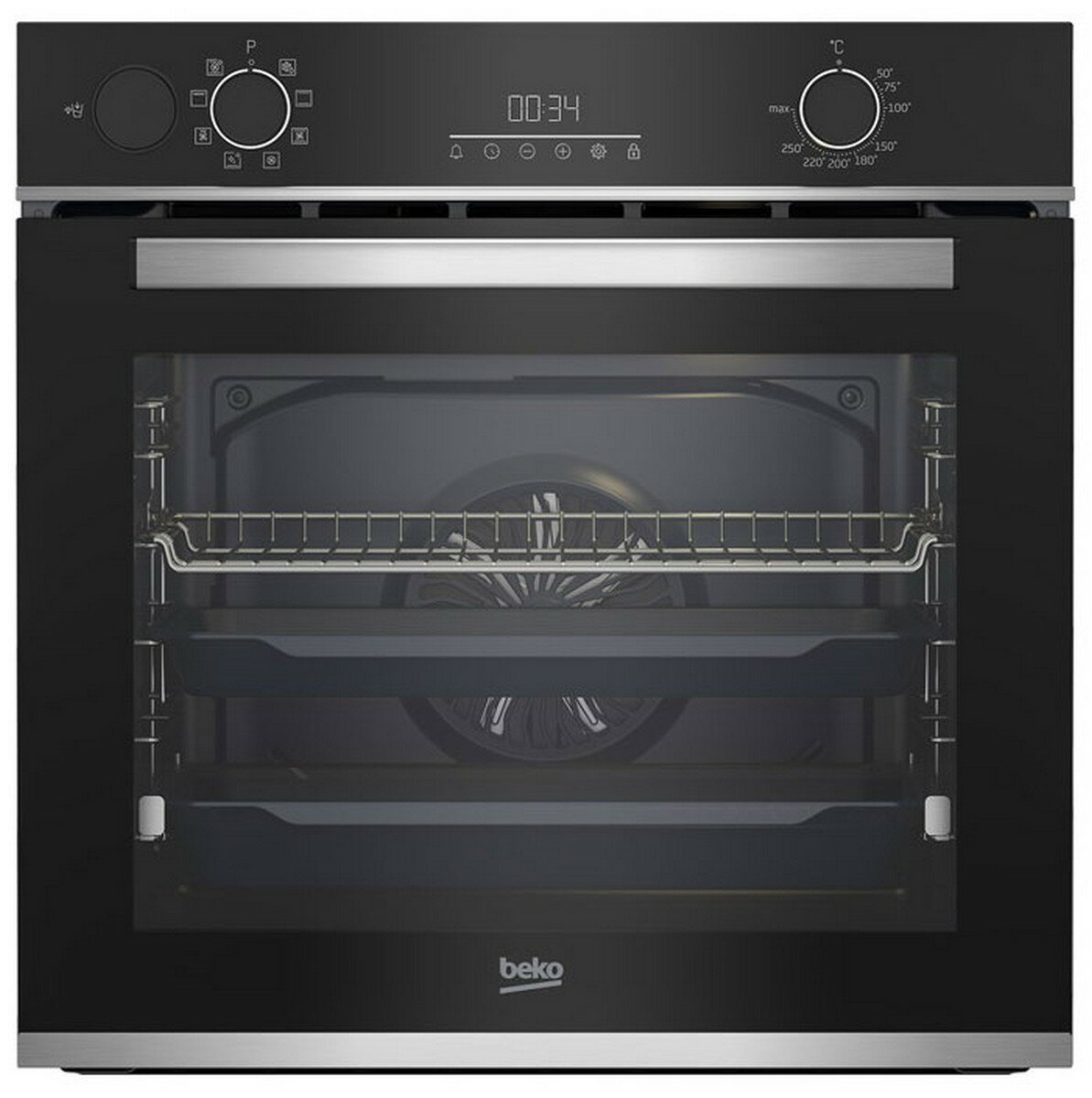 Электрический духовой шкаф Beko BBIS13300XMSE 59 см, 71 л, гриль и конвекция, черный