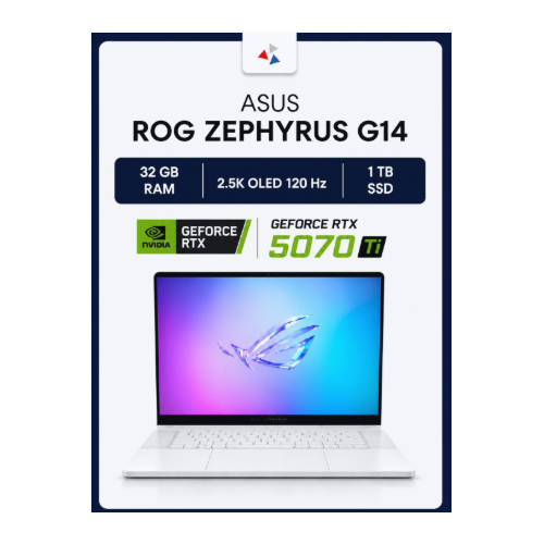 фото Ноутбук 14" asus rog zephyrus g14 (2025) ga403wr, amd ryzen ai9 hx 370, 2.8k oled 120hz, 32gb ram, 1tb ssd, nvidia rtx 5070ti