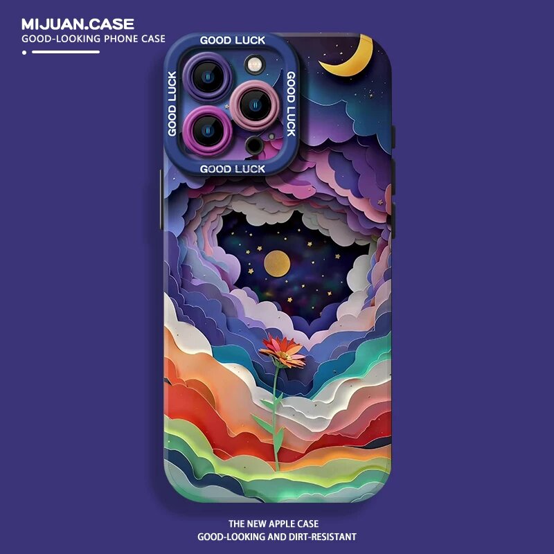 Чехол для iPhone 17 Pro Max с жидким кошачьим глазом из силикона, синий Клейна, премиум-отделка, идеально подходит для