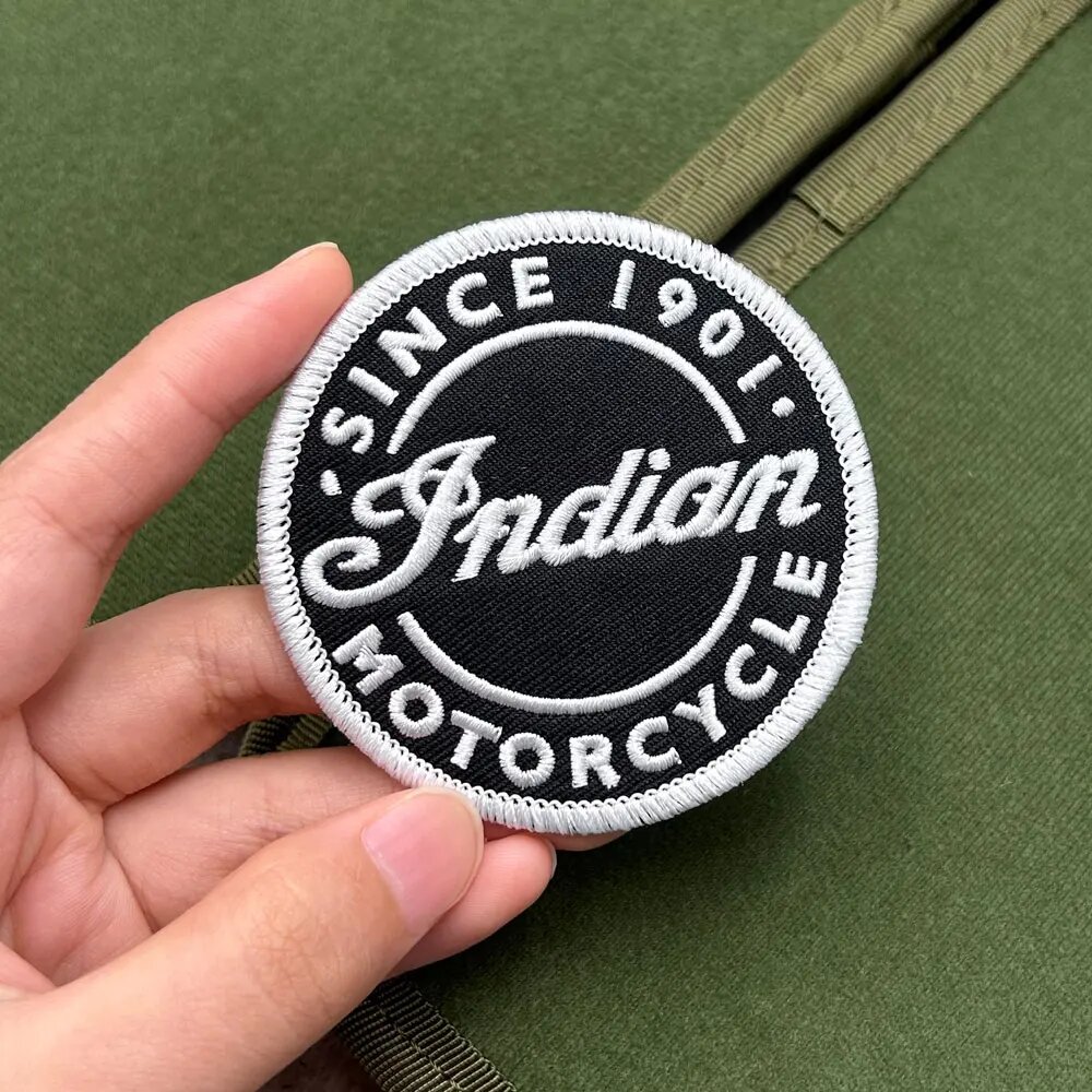 Патч Indian Motorcycle Since 1901, FLAG8-53B velcro
