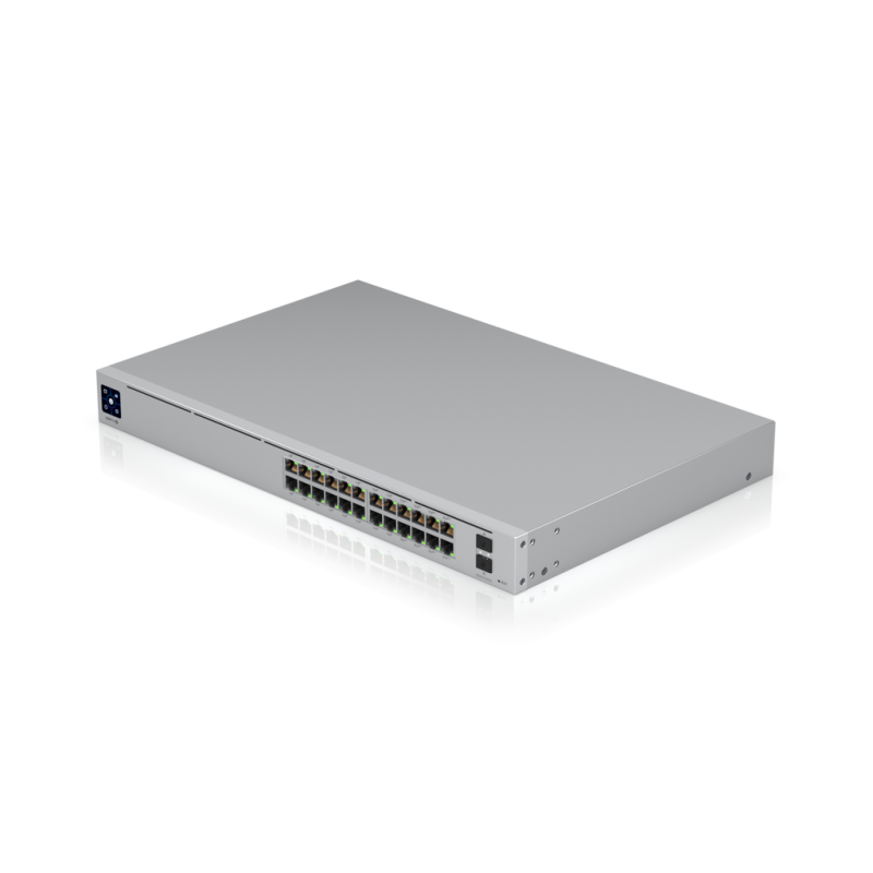 Коммутатор Ubiquiti USW-Pro-24-POE уровня L3, 24 порта 1 Гбит/с, PoE++ 400 Вт, 2 SFP+ USW-Pro-24-POE