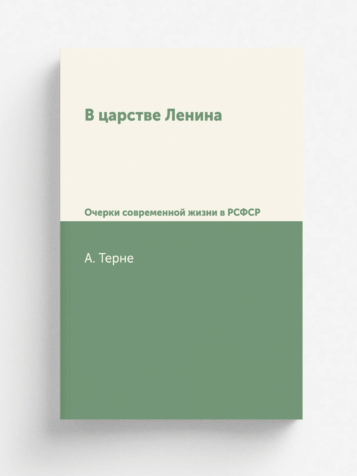 В царстве Ленина. Очерки современной жизни в РСФСР | А. Терне | 1922 | Репринт