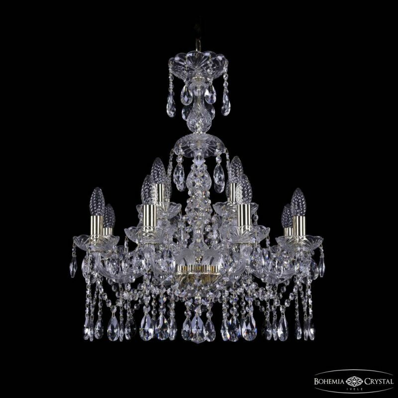 Подвесная люстра Bohemia Ivele Crystal 1413 1413/8+4/200/XL-66 G