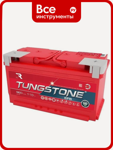 Изображение товара Автомобильный аккумулятор Tungstone EFB с обратной полярностью, гибридная технология, конус клемм для автомобилей