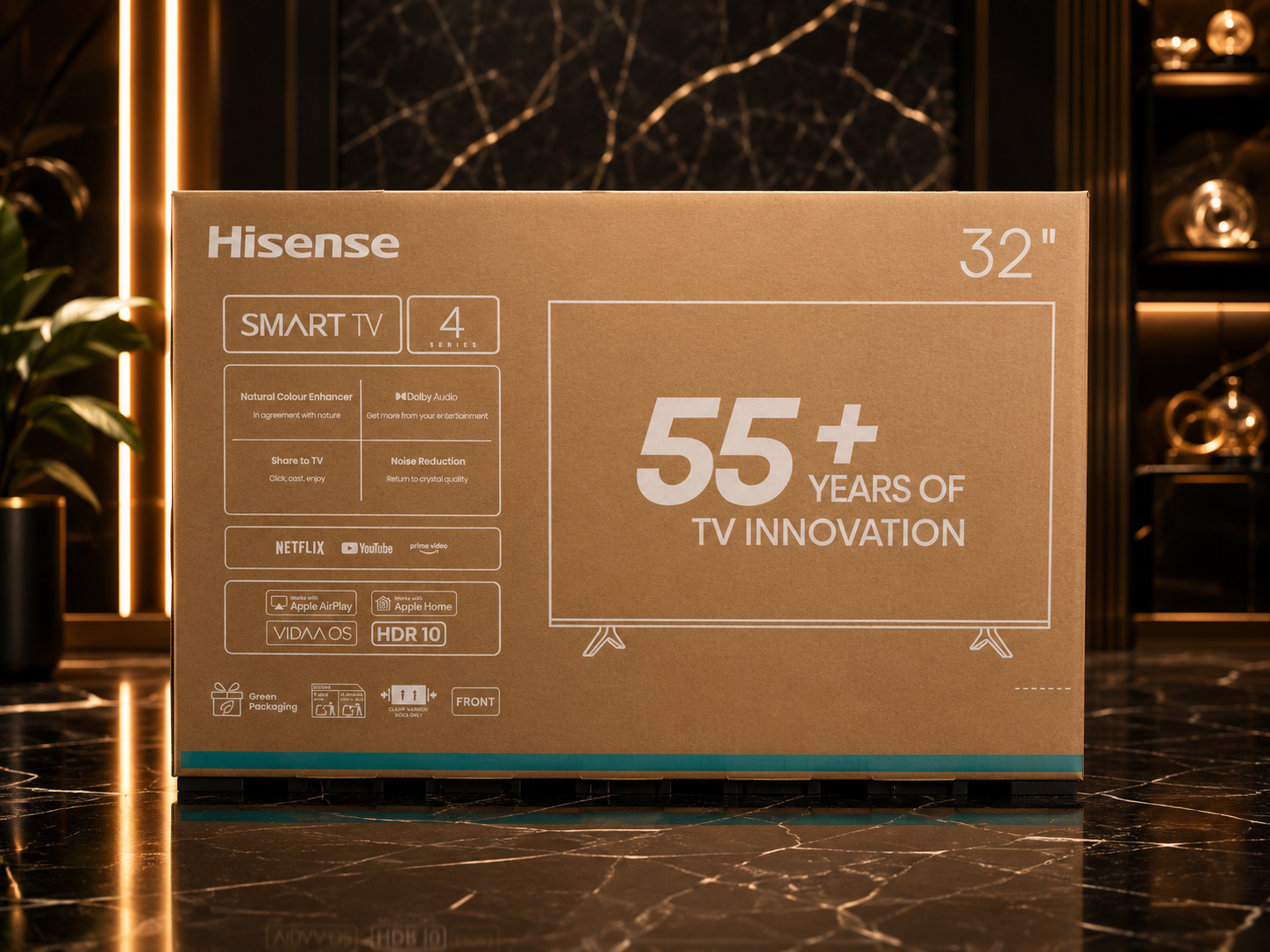 Телевизор Hisense 32 A4 - NEW model FULL HD Smart TV, шикарная картинка Dolby Vision супер звук Dolby Atmos