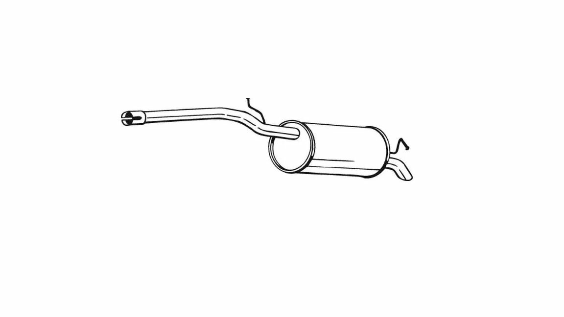 Глушитель задний V.W. CADDY 04- BOSAL 233-059