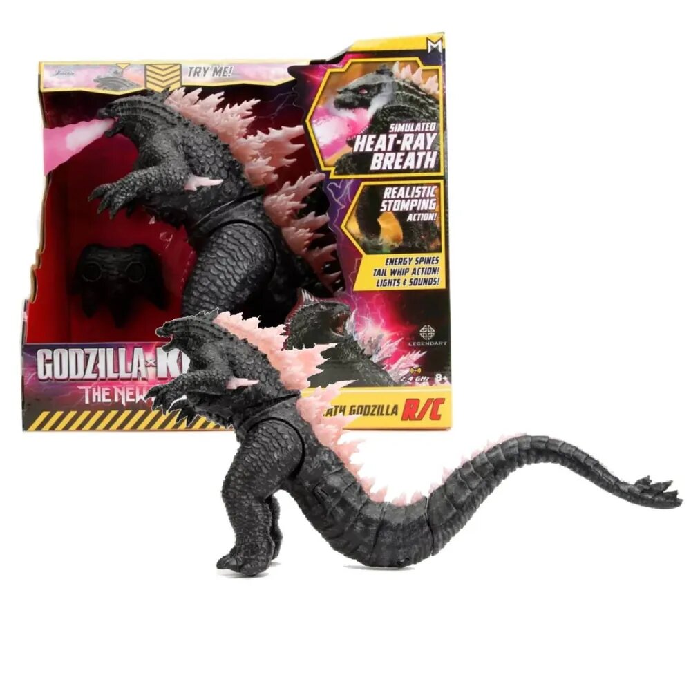 Радиоуправляемая Годзилла с тепловым лучом от Jada Toys из серии Годзилла x Конг