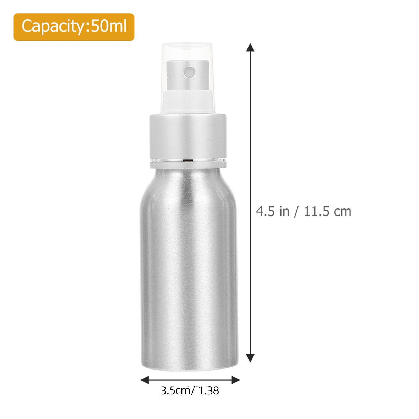 2 Шт atomizer для коктейлей Барменские Аксессуары 50мл 11 50X3 50X3 50CM Серебристый