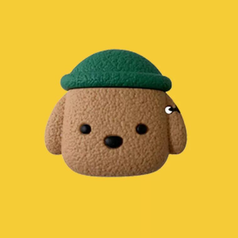 Силиконовый чехол для MINISO Sanrio X6 беспроводных наушников, милый мягкий чехол с принтом, тедди в зеленой