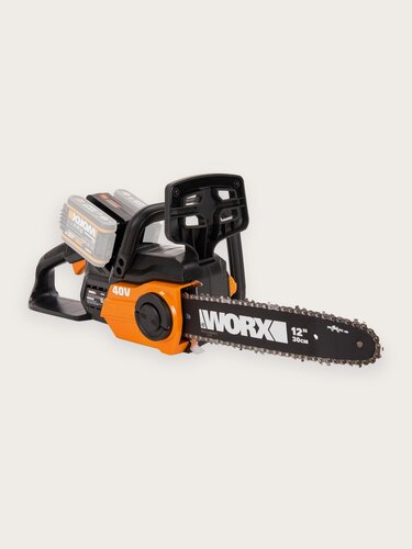 Изображение товара Аккумуляторная пила Worx WG381E.9, тормоз цепи, плавный пуск, 20 В, 30 см, без АКБ и зарядного устройства
