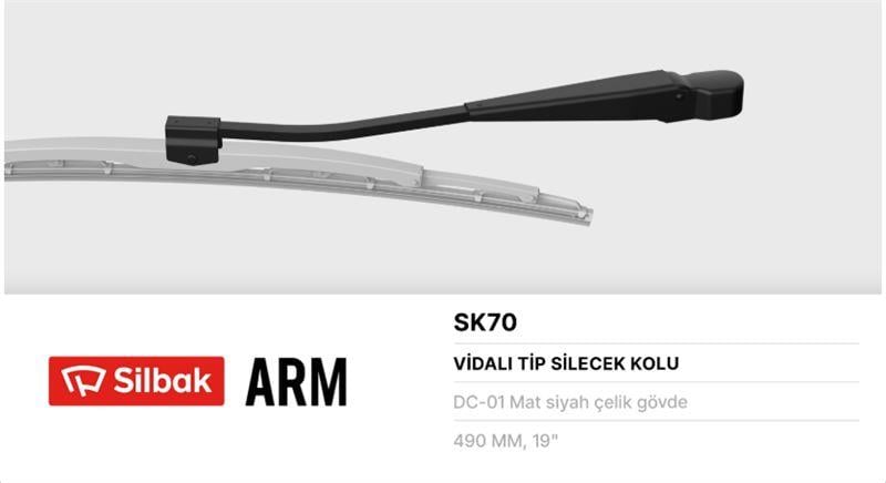 Рычаг стеклоочистителя (поводок дворника) 680mm cargo SILBAK SK70
