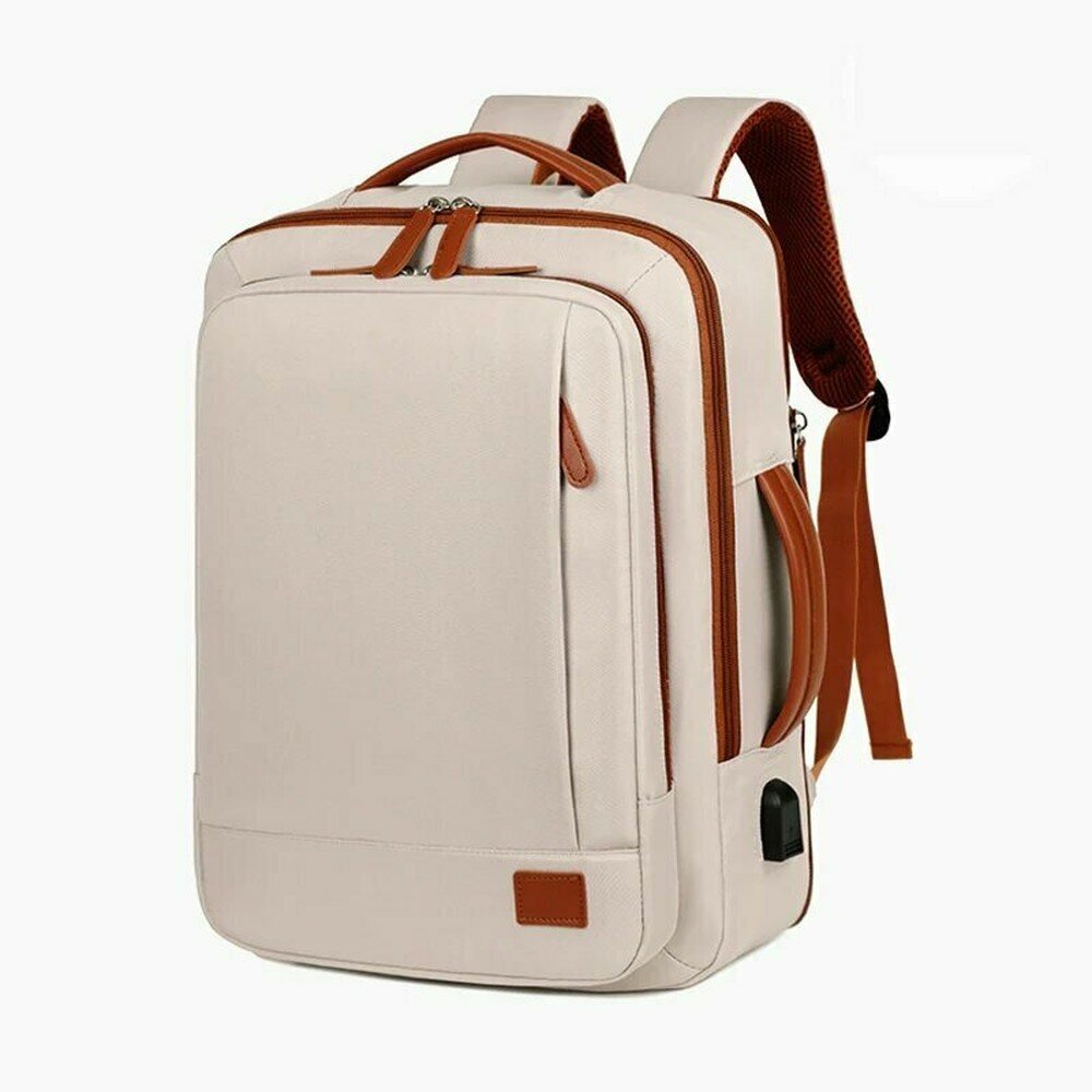 Женский водонепроницаемый рюкзак Weekender с USB-портом, White
