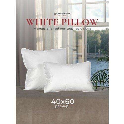 фото Подушка 40х60 espera "white pillow" нано-сатин 1 шт