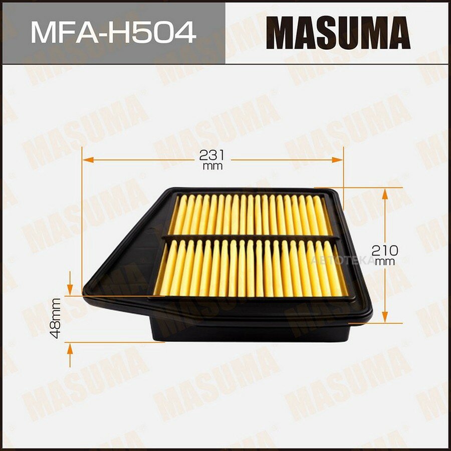 Фильтр воздушный HONDA ACCORD 09- MASUMA MFAH504