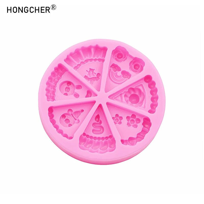 Silicone Mold for Chocolate Desserts and Cake Decorations by HONGCHER Pink