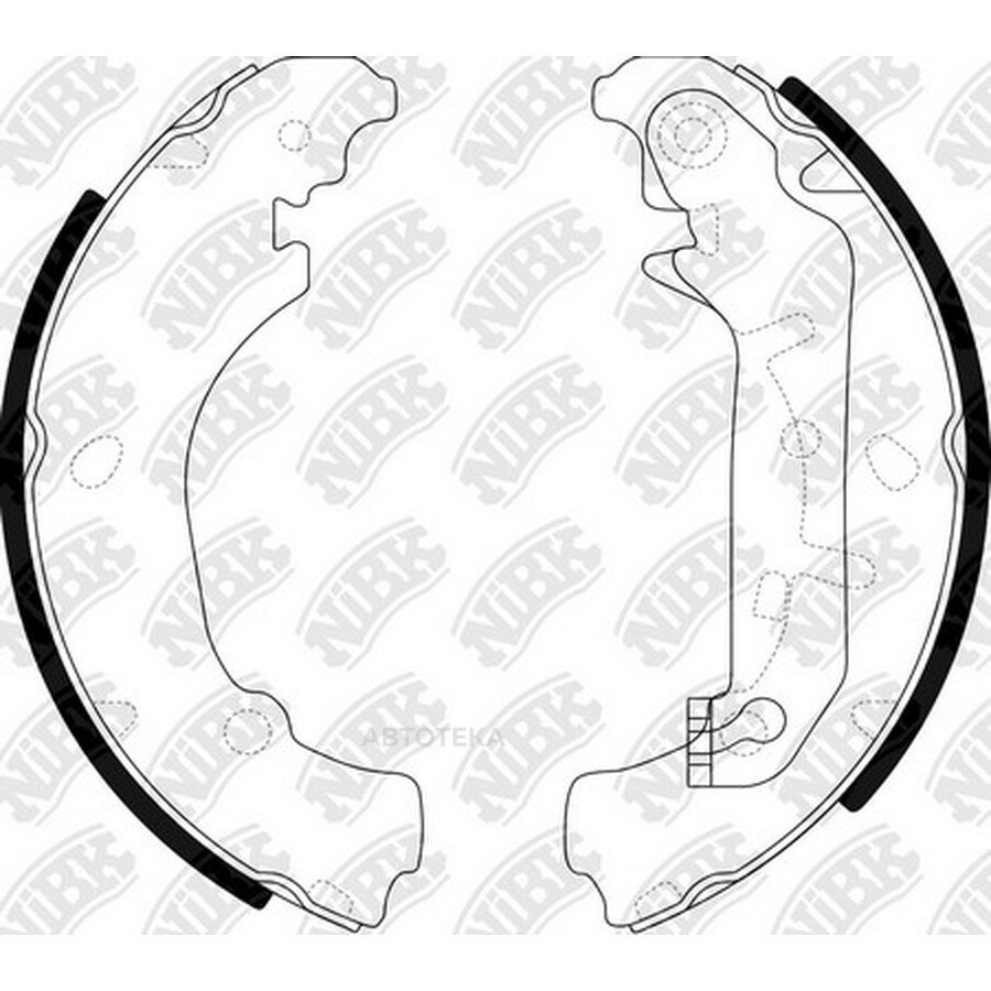 Колодки тормозные барабанные ford fiesta iv (ja jb) fiesta v (jh jd) fiesta v van fiesta автофур NIBK FN3421