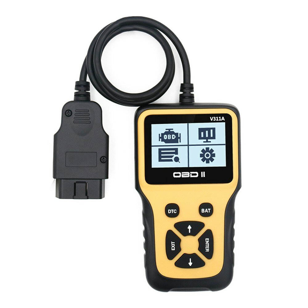 Диагностический OBD2 Bluetooth-сканер с экраном 2,8 дюйма, тестер батареи, для автомобиля