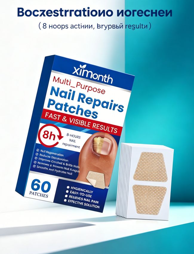 Пластыри для восстановления ногтей ximonth nail repair patches 60 шт 8 часов уход за ногтями