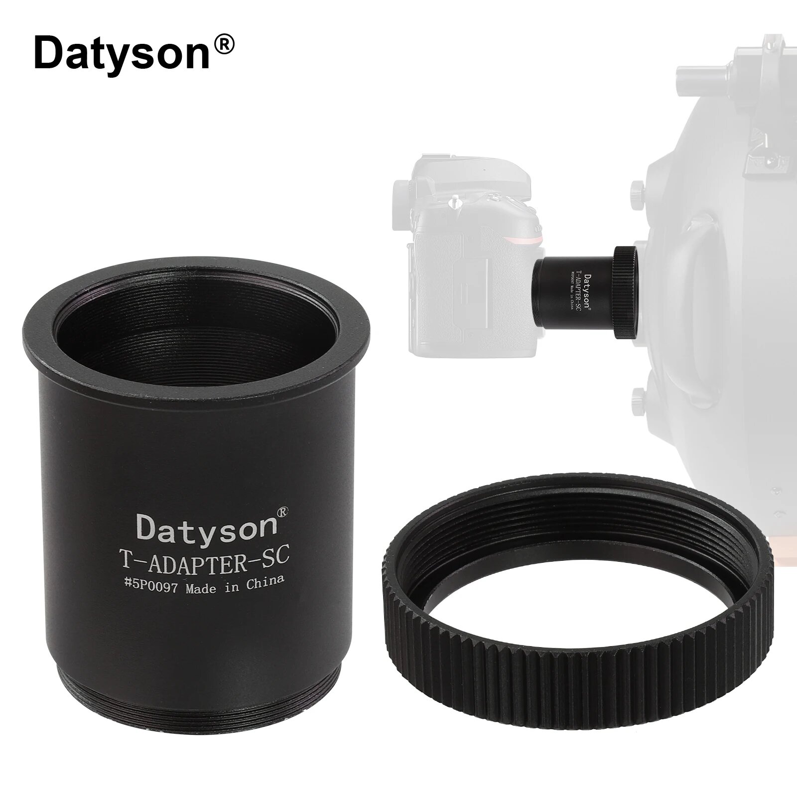Datyson 5P0097 переходник SCT на T2 черный