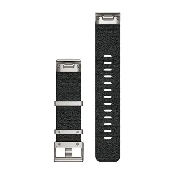 Ремешок Garmin QuickFit 22 мм, Жаккардовый нейлон, Black
