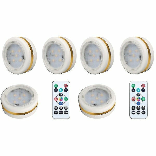 Светильник LED RGB цветной для шкафа с пультом, 2 шт, регулировка яркости