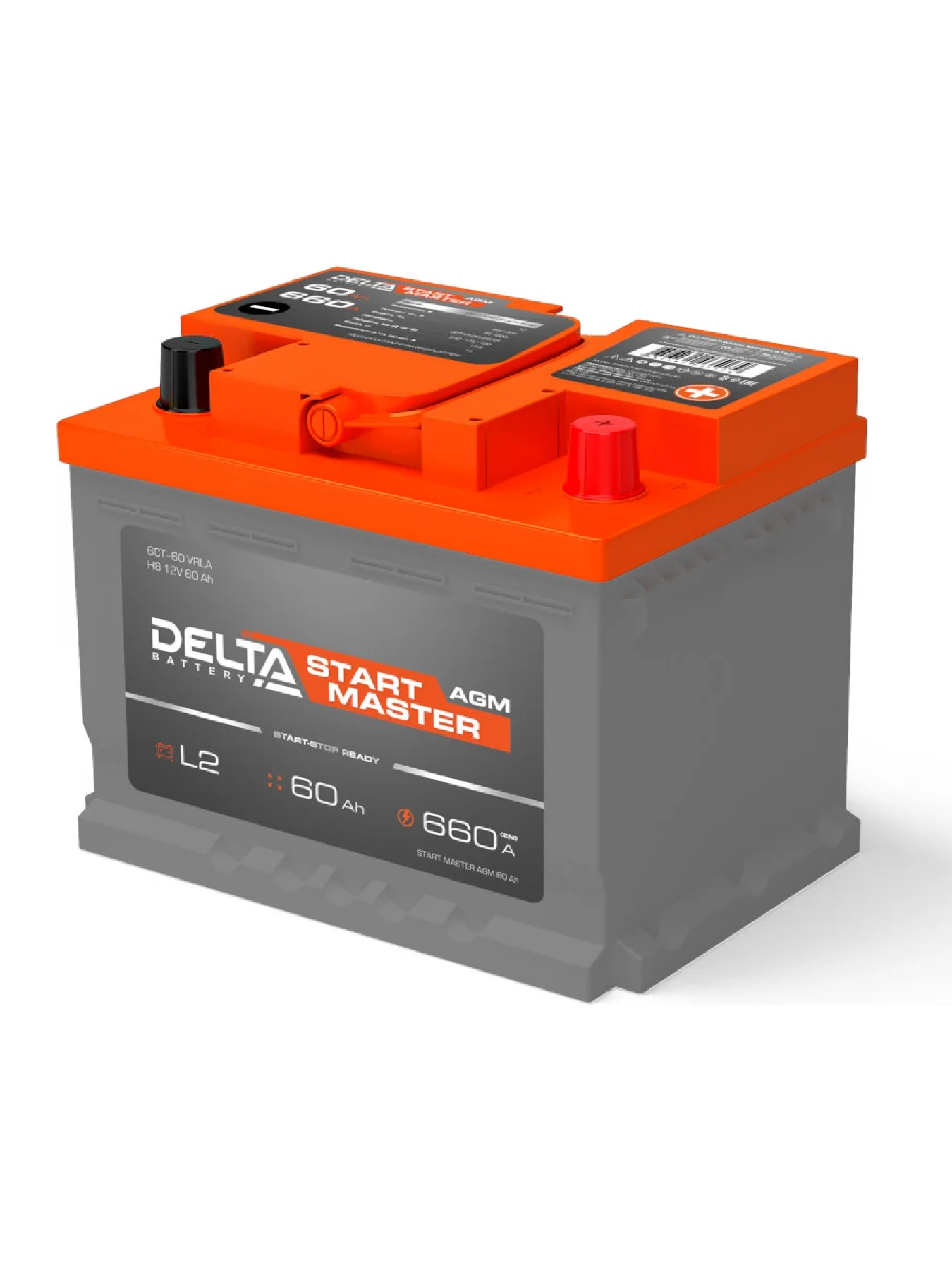 Автомобильный аккумулятор Delta Battery DELTA START MASTER 60 Ah AGM