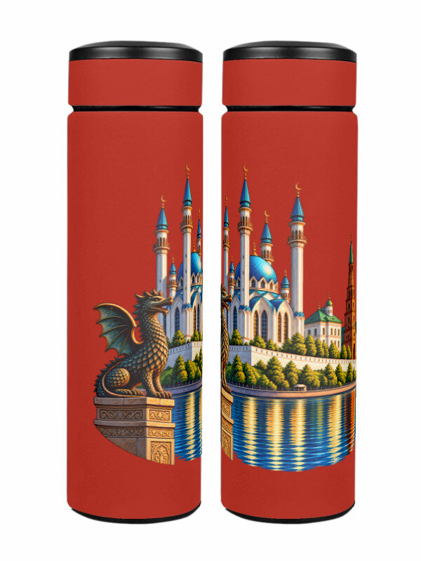 Термос «Казань сердце Татарстана» (красный)