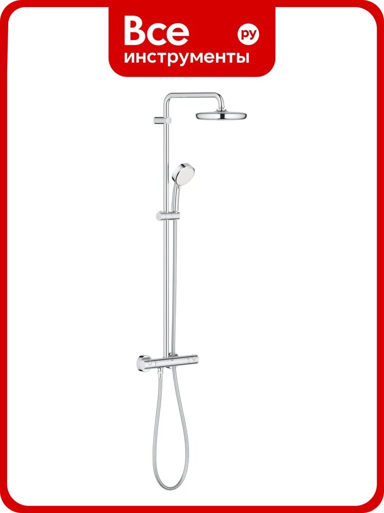 Душевая система с термостатом GROHE Tempesta Cosmopolitan 210 для душа 27922001