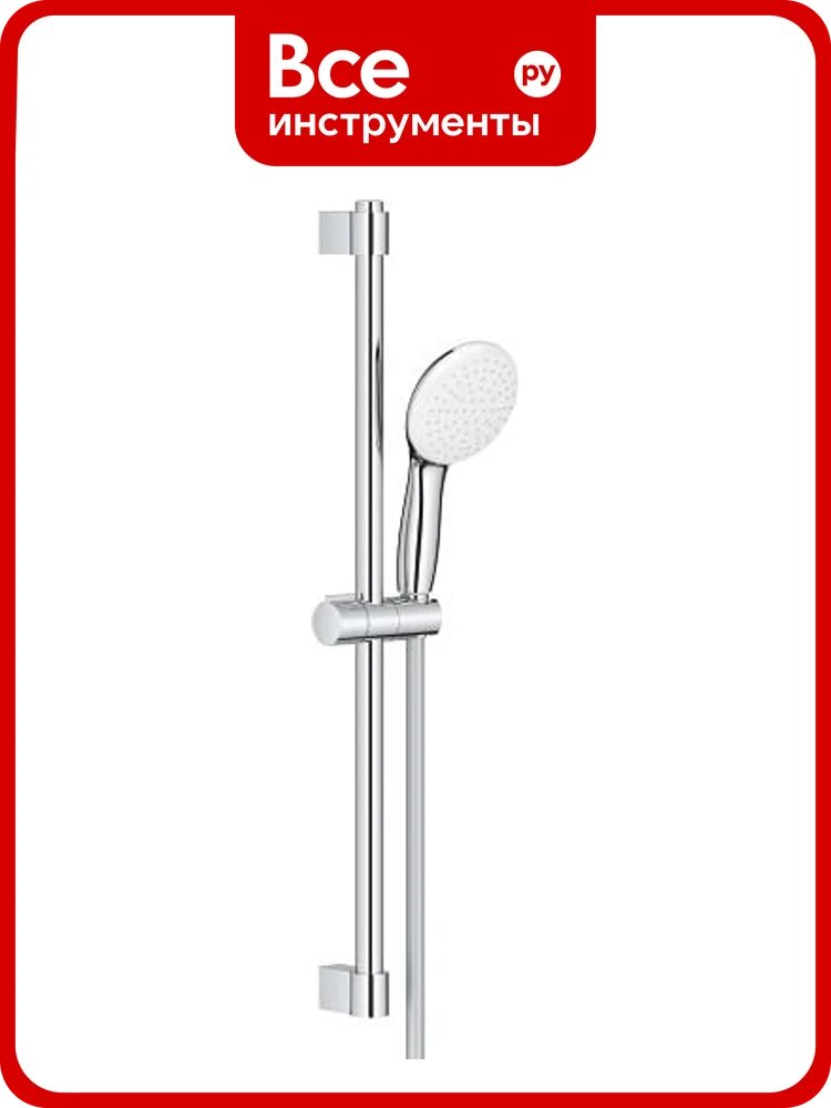 Душевой гарнитур GROHE 27853003 Tempesta 110, 1 режим струи, 16.6 л/мин, душевая штанга 600 мм, шланг 1750 мм, хром (замена 27853001) 00000136677