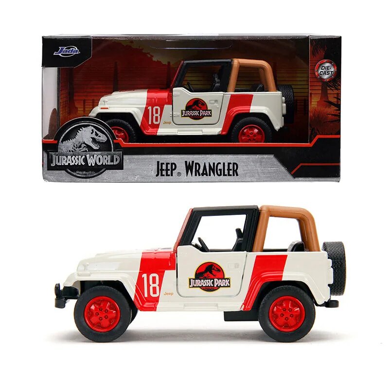 JADA Jeep Wrangler Jurassic Park 1:32, цвет JD32129