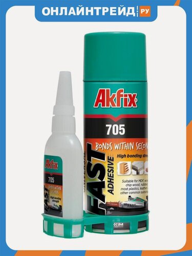 Изображение товара Клей Akfix универсальный с активатором 705, 25 г + 100 мл (AN705_25)