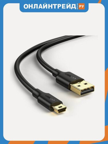 Изображение товара Кабель Ugreen US132 USB-A - mini USB, 2 м, черный