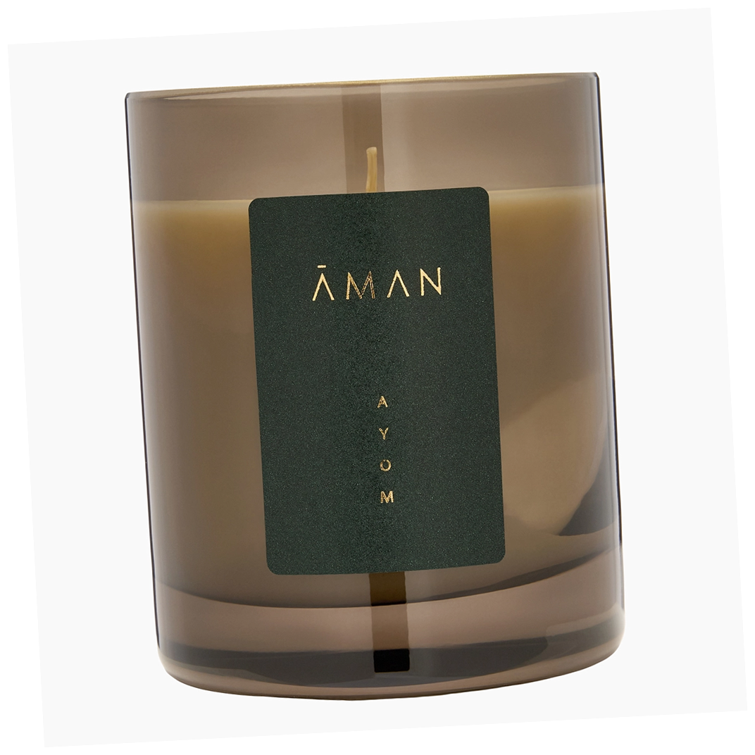 Свеча ароматическая Aman Ayom 250 гр - Аман Айом для помещений и дома