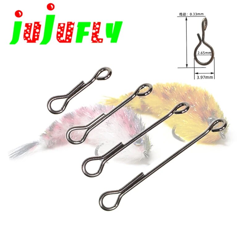 Jujufly 30 шт. шарнирные стержни для нахлыстовых мушек Chocklett's из 5sizes assort 30pcs