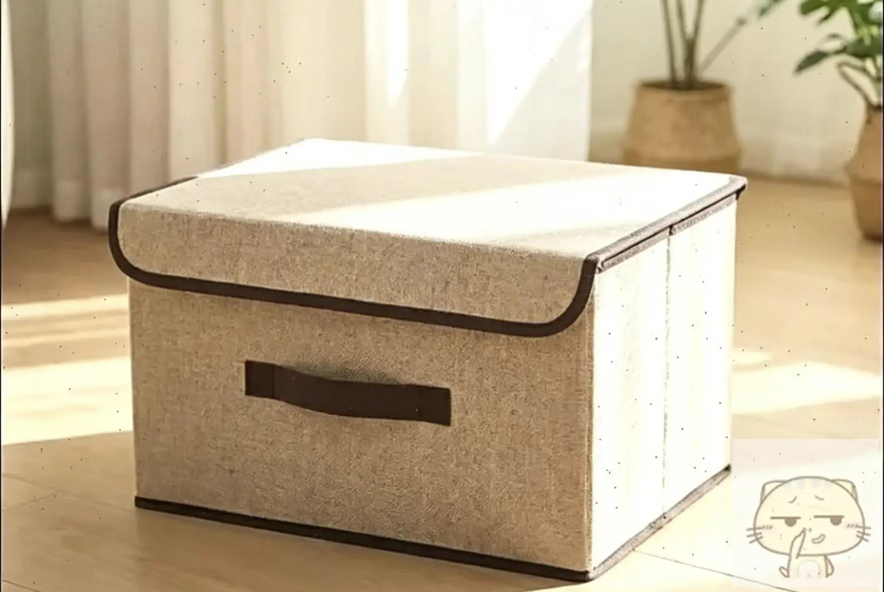 Органайзер для хранения вещей 37x24x25 см 1 шт софт желтый