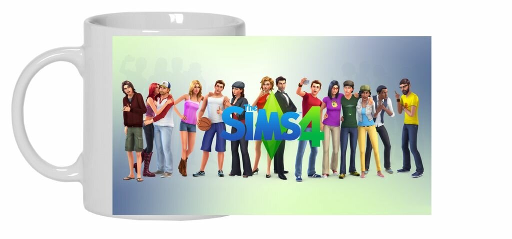 Кружка The Sims, Симс №2, Кружка-хамелеон