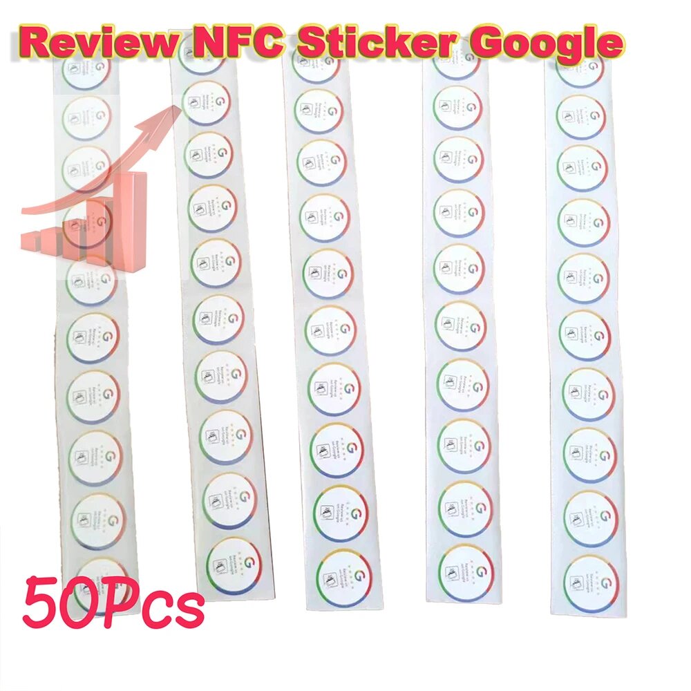 NFC-наклейки Google, 50шт, цвет: 50pcs tag