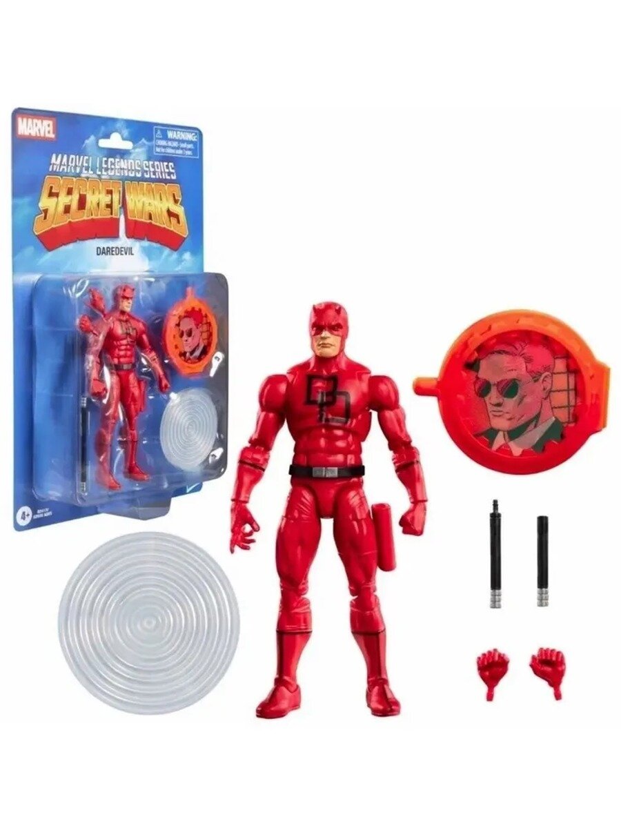 Фигурка Hasbro Marvel Legends Toys Тайная война, Сорвиголова, 6-дюймовая подвижная кукла ручной работы