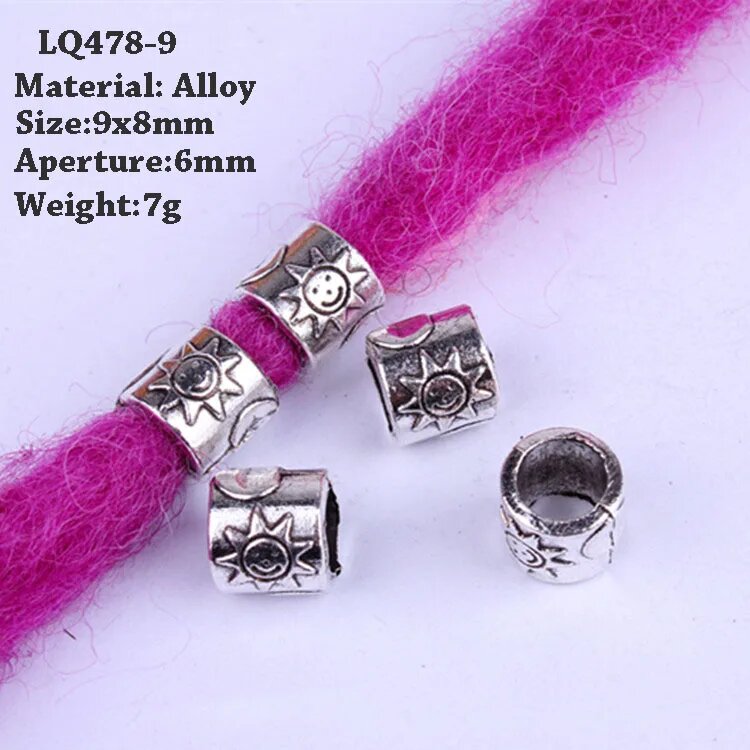 Декоративные серьги-косы для волос 5 шт. LQ478-9