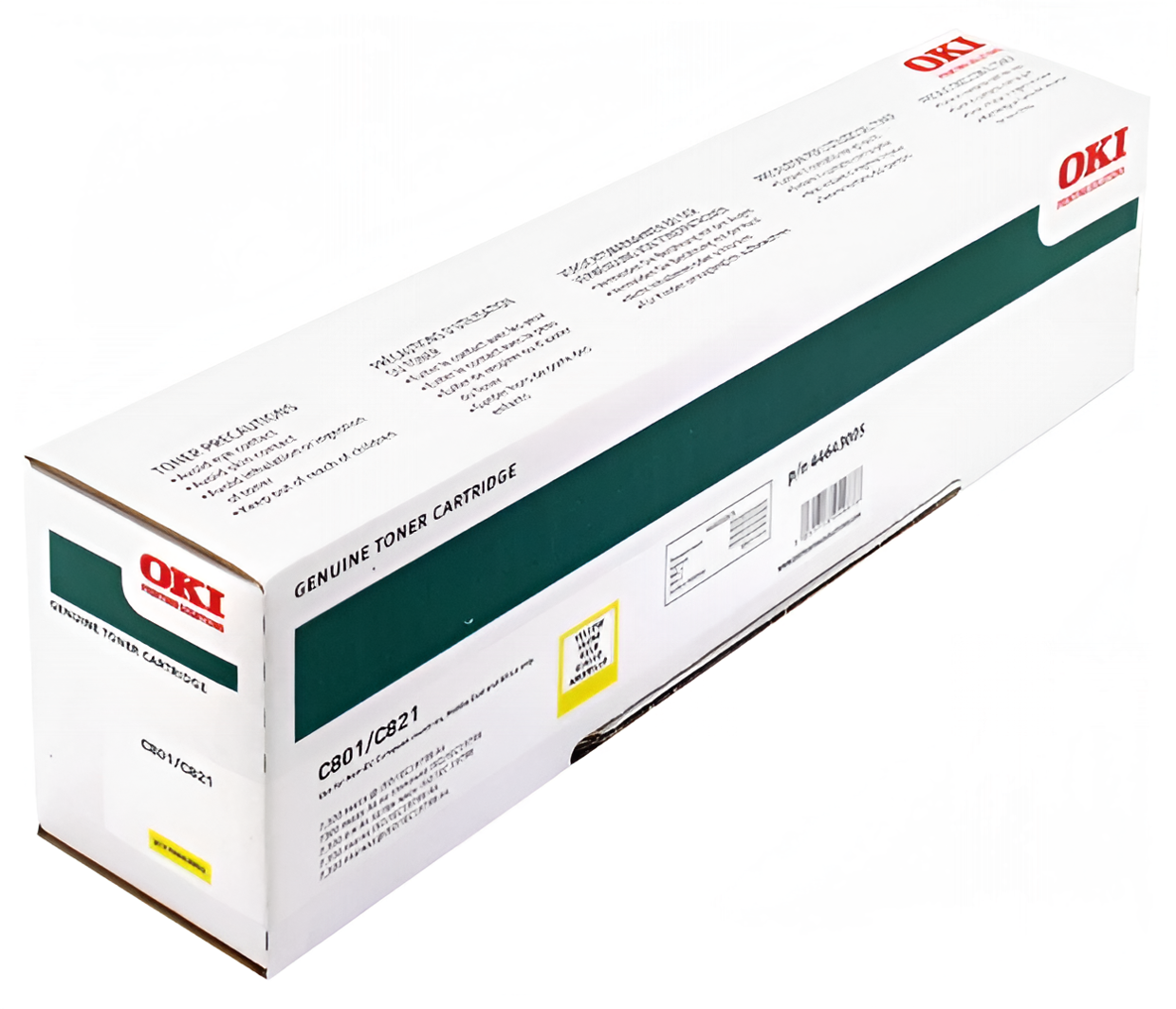 Тонер-картридж OKI 44643005, чёрный, оригинальный, для C801n/C801dn/C821n/C821dn, 7300 страниц