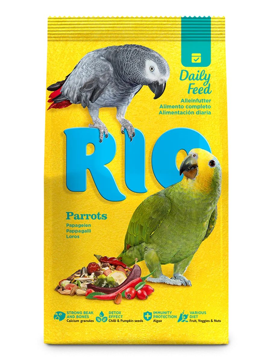 Сухой корм Rio для крупных попугаев 1000 г