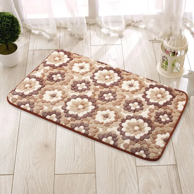 Микрофибра коврик для ванной 50*80/60*90/45*120 см about 50x80cm, Бежевый, Kafeihuahuan