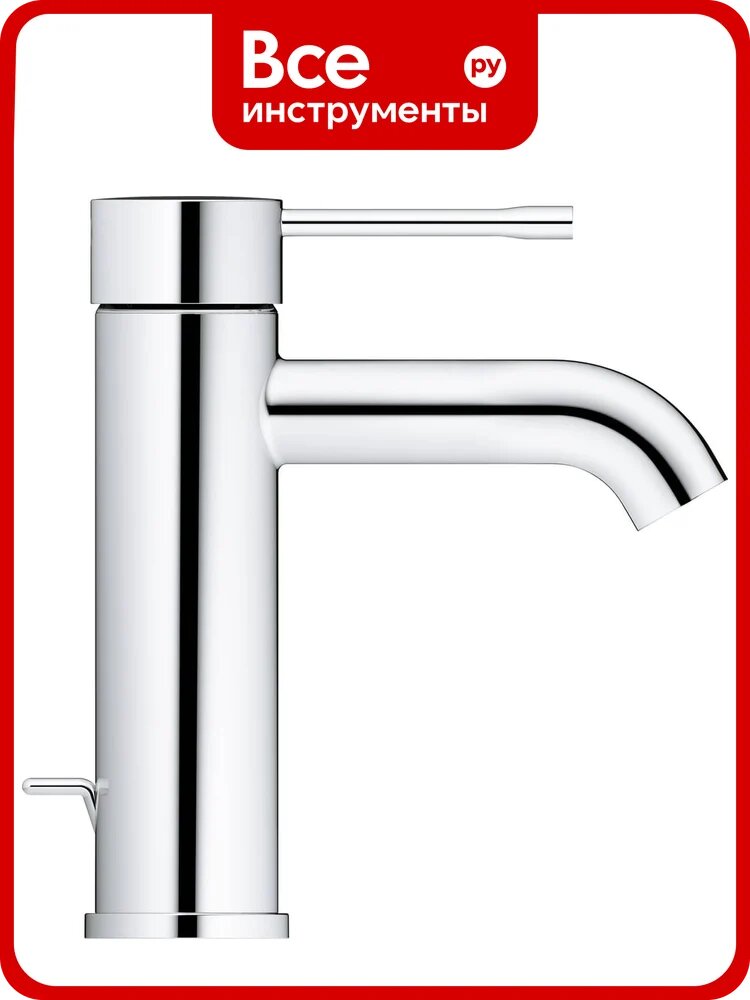 Смеситель для раковины S-Size II Grohe Essence New, сливной гарнитур 23589001