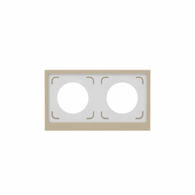 Рамка 2-м KANT IP44 ванильн. марципан DKC 7015944