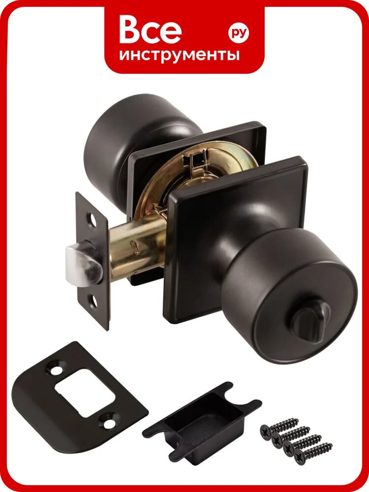 Ручка защелка Punto DK772/BL BL-BK (фик.) черный 58399